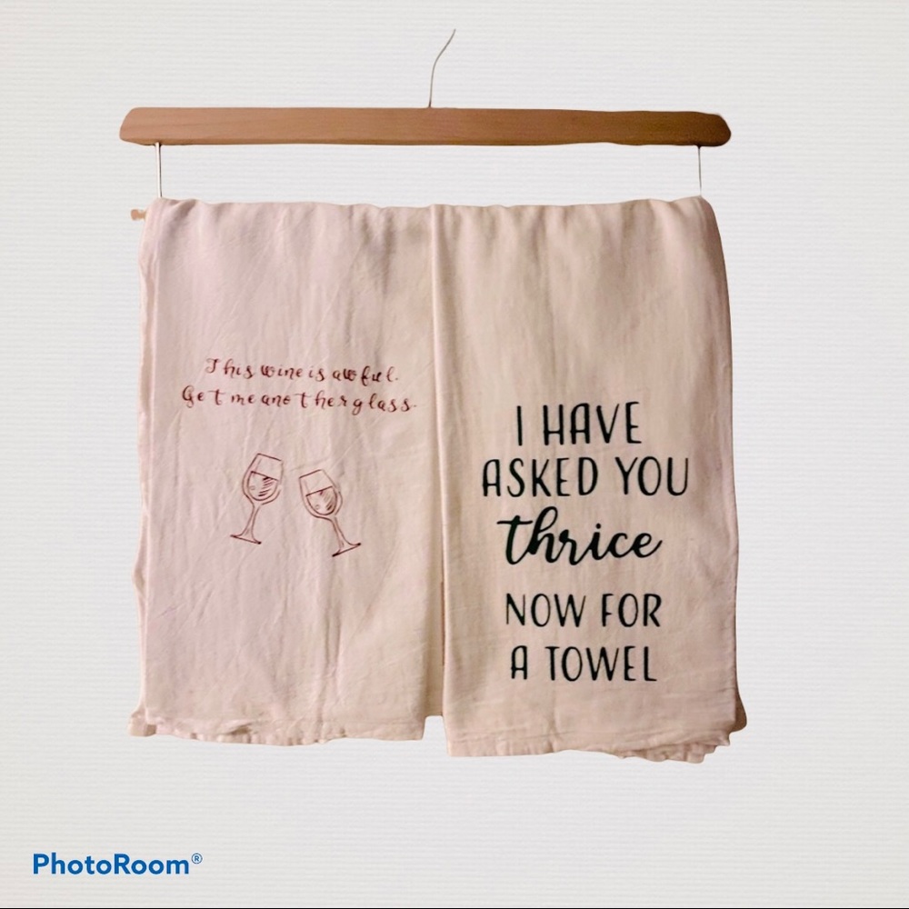 Flour Sack Hand Towels (Schitt’s Creek)